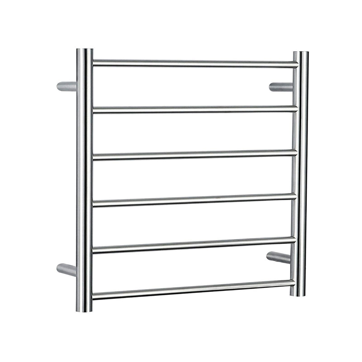 Electric Heating Towel Rack 6-Bar Wall Mounted Towels Warmer Stainless Steel Dryer Shelf for Home Bathroom Fast Drying