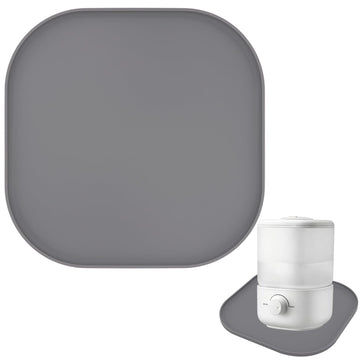 Silicone Humidifiers Drip Tray for LEVOIT, Dreo, ASAKUKI, Homvana Humidifiers, 10''x10'' Non-Slip & Leak-Proof Silicone Mat, Prevent Water Leakage and Protect Floor Surface (Grey)