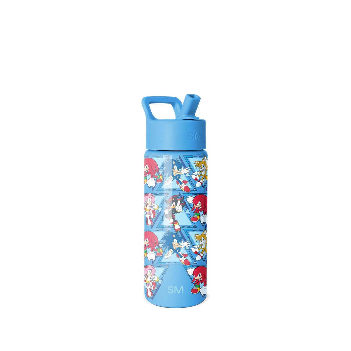 Simple Modern SEGA Sonic the Hedgehog Kids Water Bottle with Straw Lid | 18oz Insulated Stainless Steel Kids Tumbler & Spill Proof Toddler Cup for School, Girls, Boys | Summit | Sonic Pals