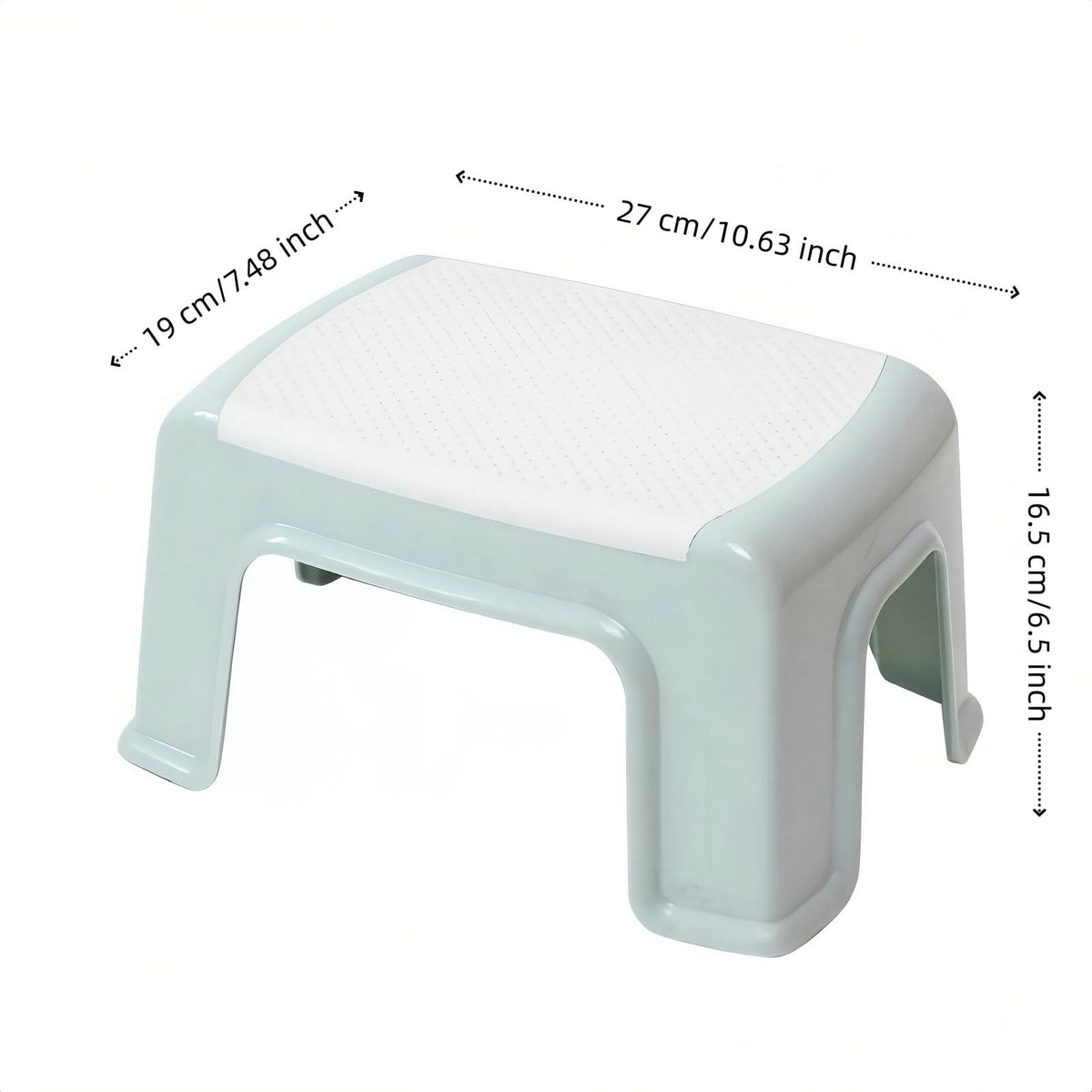 Small Plastic Step Stool - Heavy-duty Abs Shower Stool, Anti-slip Bath Stool |compact Foot Stools for Bathroom, Home, Kitchen, Garden -