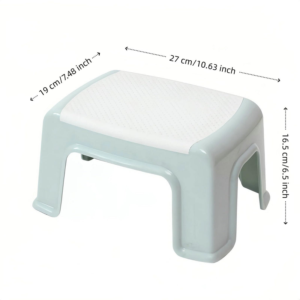 Small Plastic Step Stool - Anti-slip Abs Ba Th & Shower Stool Bathroom, Kitchen, Home & Garden, 2-pack, White-2pcs