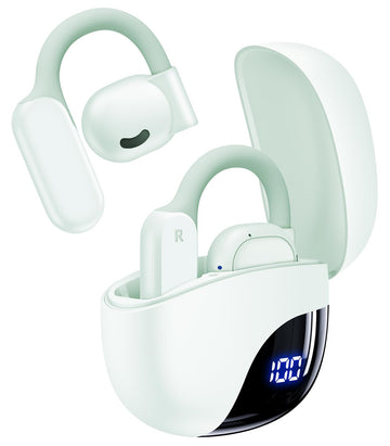 AI Translation Earbuds Real Time 164 Languages 80H Playtime Translator Ear Buds Audifonos Traductores Inglés Español Wireless Earphone Bluetooth AI Headphone for Travel Meeting Learning K08 PearlWhite