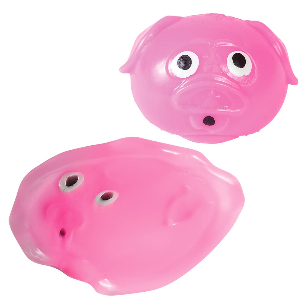 Rhode Island Novelty 2.5" Splat Pig Squeeze Toy, 1 Piece per Order