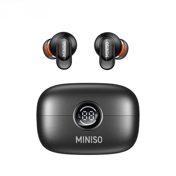 MINISO MS105 AI Translation Earbuds Real Time, Translator Earbuds Support 134 Languages with APP, Bluetooth 6.0 Translator Headphones Compatible with iOS & Android, for Travel Business