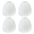 4 Pack Alabaster Glass Lamp Shade Replacement with 1.7" Fitter Opening for Ceiling Fan Light Kit Wall Sconce Pendant Light Fixture