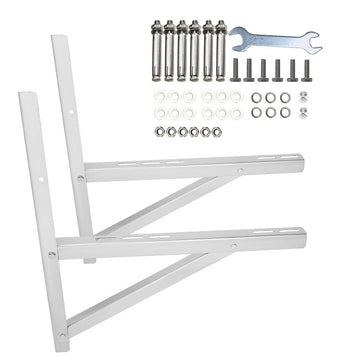 Stainless Steel Mounting Bracket for 9000-36000BTU Condenser Ductless Mini Split Air Conditioner Heat Pump Systems (Triangular) | Heavy Duty Stainless Steel Mini Split Air Conditioner Bracket Set for Outside Adjustble Wall Mounted Air Conditioner