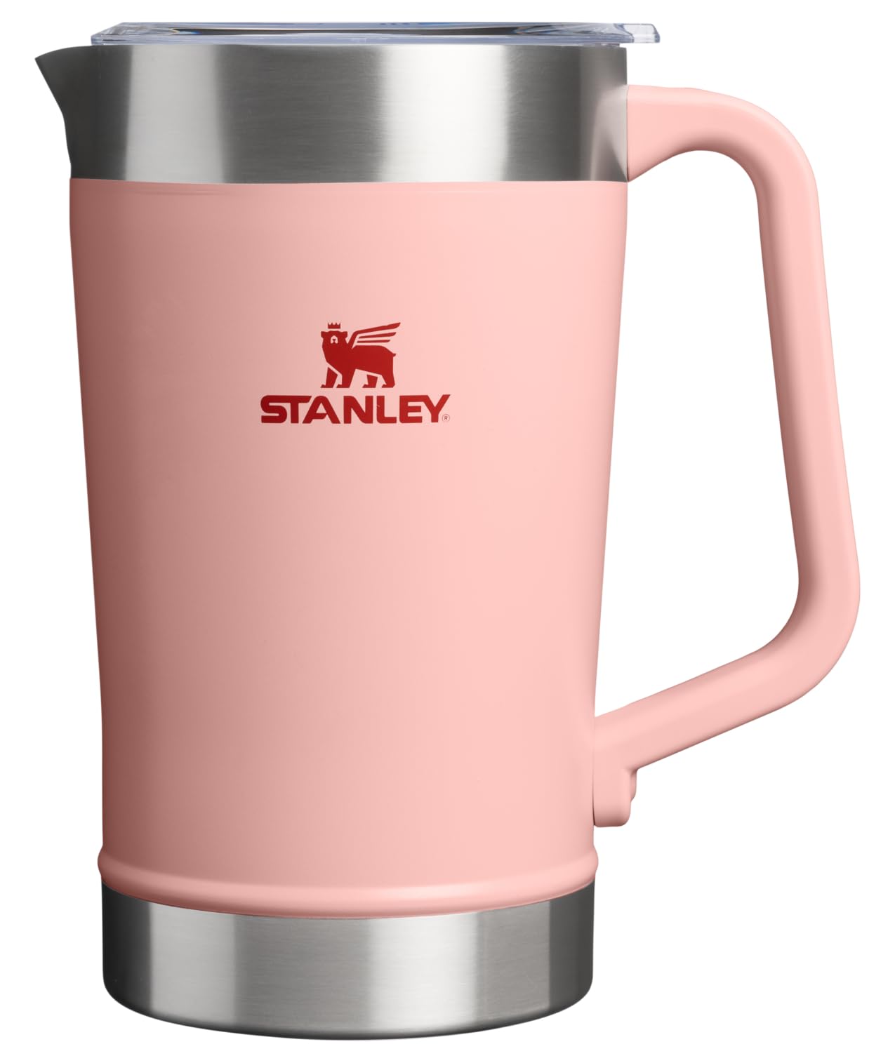 Stanley Stay-Chill Pitcher 64 oz | Cold Water, Beer, and Drink Pitcher with Lid | Large Capacity Durable Beverage Container with Handle | Insulated Stainless Steel | BPA-Free