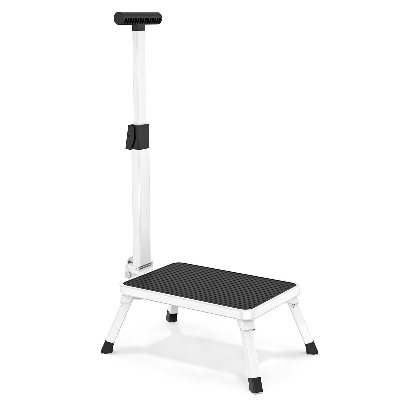 One Step Stool for Adults, Heavy Duty Stepping Stool with Non-slip Step Platform Metal Stool in Kitchen, Bedroom,bathroom,330 Lbs Capacity