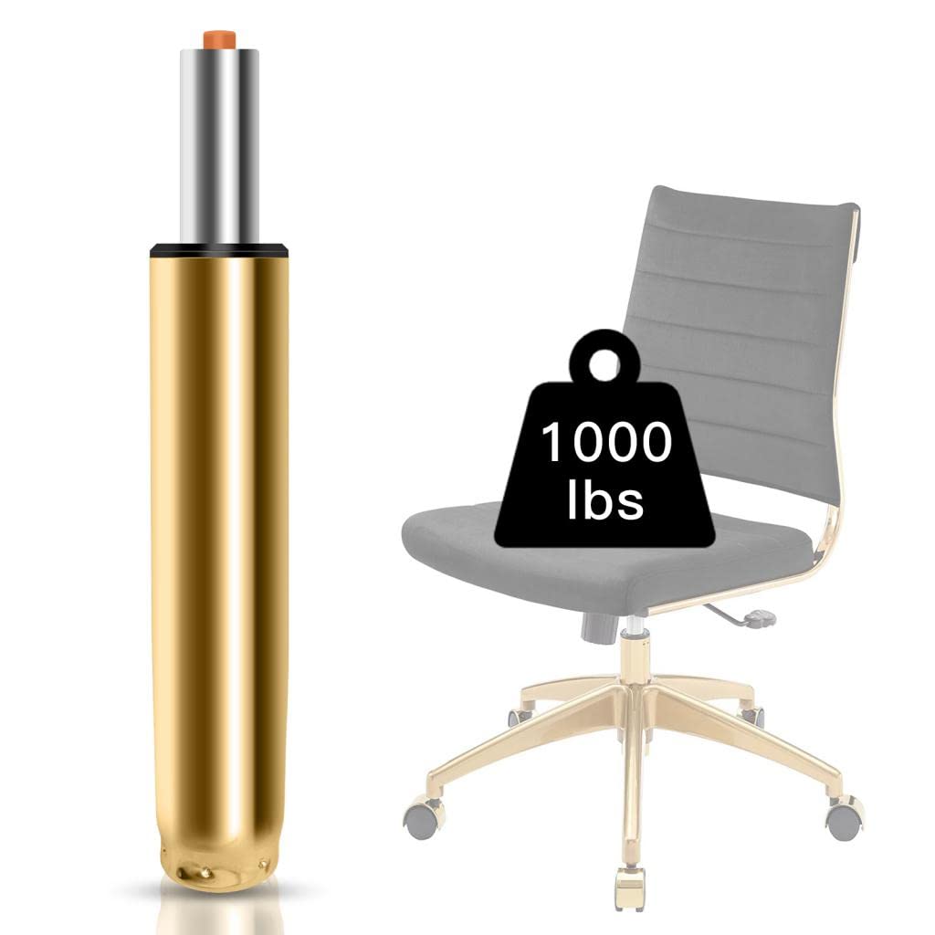 Omyoffice Adjustable Height Gas Lift Cylinder for Office Chairs, Universal Size, Heavy Duty, Gold, 11.4 x 16.9 inches