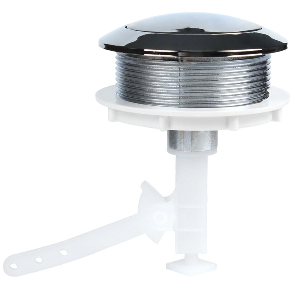 Toilet Flush Buttons, 58mm Single Flush Toilet Push Button Flush Kit for Standard Toilet Tanks, Finish, Easy Installation