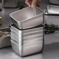 6pcs Stainless Steel Stacking Food Containers with Lids, Reusable Snack & Prep Containers for Office, sp-00018