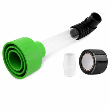 ABS Drain Line Cleaner Adapter, Universal HVAC to PVC AC Drain Line Cleaner Tool, Clear Visibility, Easy-to-Clean Air Conditioner Wet Vac Attachment for Indoor & Outdoor Use