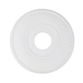 MY MIRONEY White PU Ceiling Medallion Decorative Ceiling Fan Medallion Home Lighting Ceiling Cover Plate, 13 1/5" OD x 3 3/7" ID