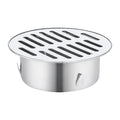ECYC Ltd Stainless Steel Round Floor Drain Cover, Anti Blocking Floor Drain Strainers Snap-in Shower Floor Drain Cover Flat Drain Grate Cover for Bathroom, Balcony, Roof, Yard, Fits 3.54" Drain Pipe