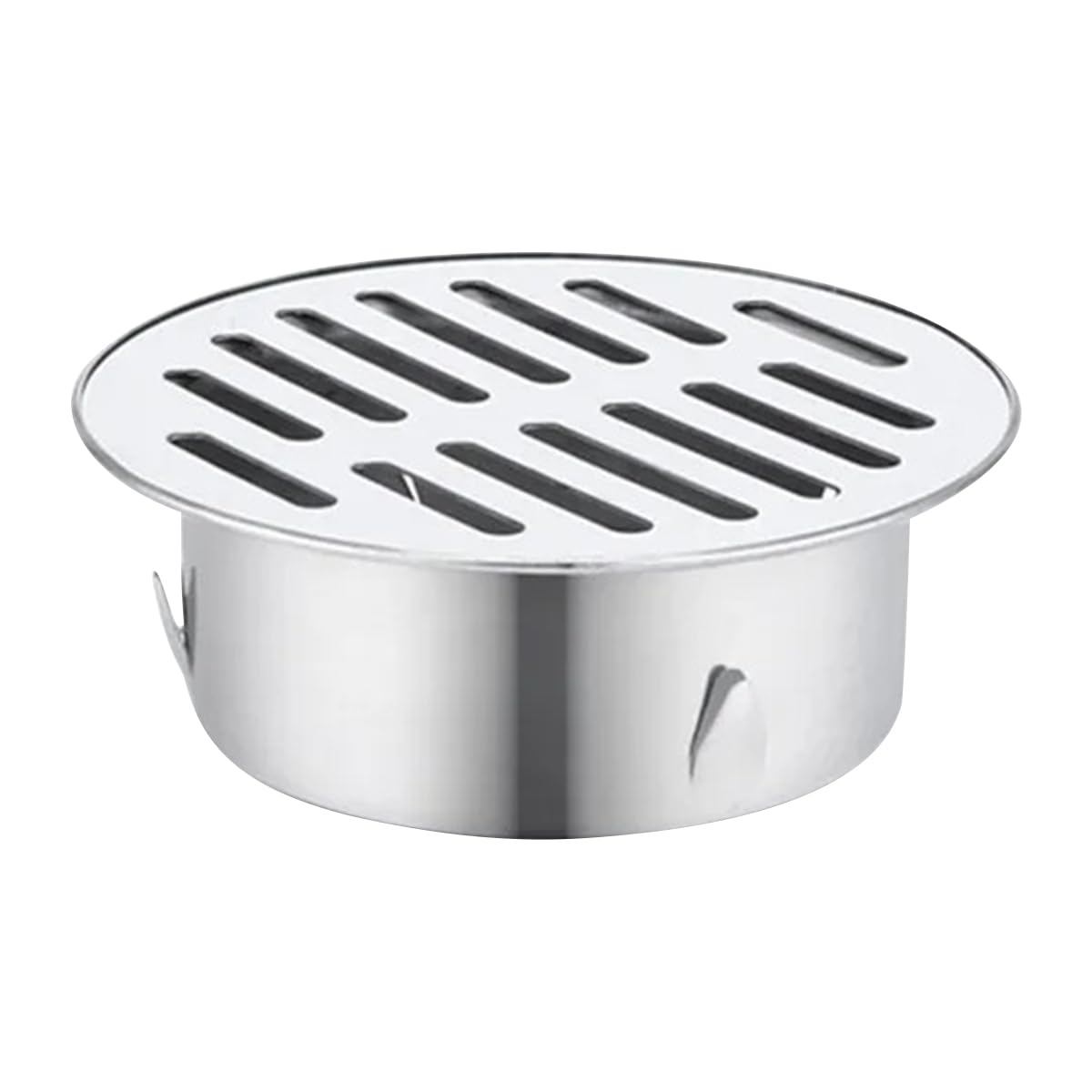 ECYC Ltd Stainless Steel Round Floor Drain Cover, Anti Blocking Floor Drain Strainers Snap-in Shower Floor Drain Cover Flat Drain Grate Cover for Bathroom, Balcony, Roof, Yard, Fits 3.54" Drain Pipe