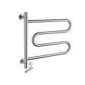 LUNEZY Towel Warmer Electric Heating Towel Rack Wall Mounted Stainless Steel Drying Rail for Home Bathroom Can 180° Swivel