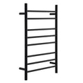Electric Heated Towel Warmer Rack 8 Bar Wall Mounted Heated Towel Rail 304 Stainless Steel Constant Temperature Bathroom Matte Black Towel Radiator,Hadrwired (Hadrwired)