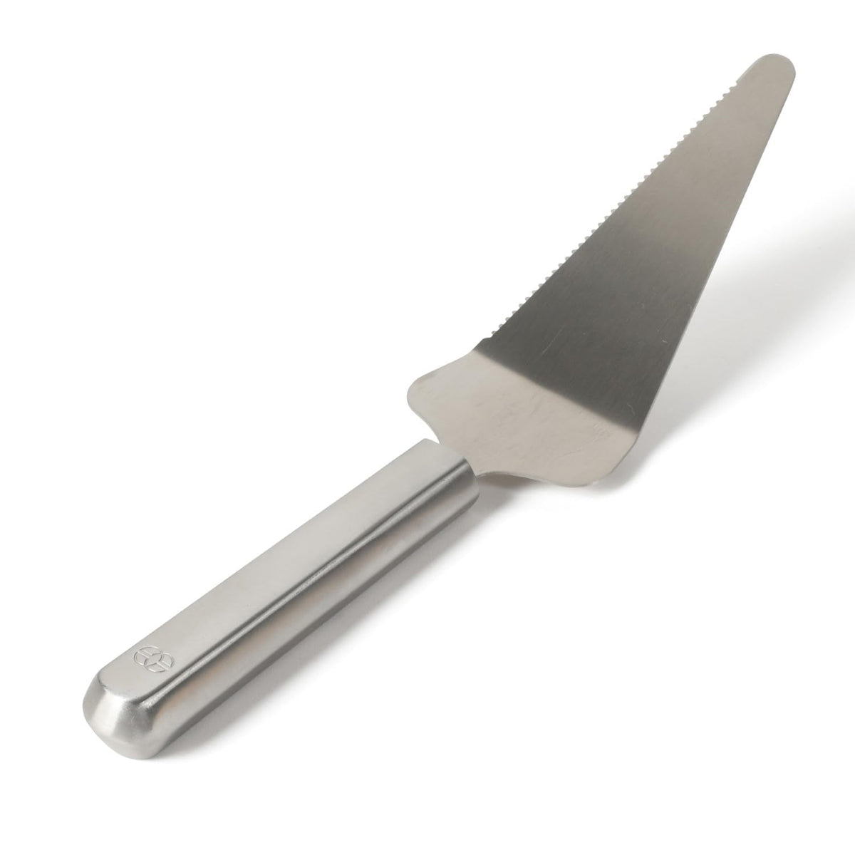 Calphalon Prime Pie Server, Stainless Steel Cake & Dessert Server with Serrated Edge, Professional Baking Server Tool for Clean Slices, Weighted Handle for Control