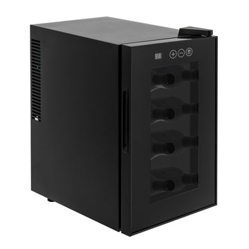 CUBELLIN 23L/8 Bottle Wine Cellar 55W Wine Cooler Refrigerator Freestanding Wine Fridge with Detachable Shelves Digital Temperature Control Beverage Wine Refrigerator