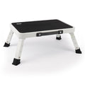Valeo Folding Step Stool, Adjustable Step Stool with Non-slip Platform, 330 Lbs Capacity, Step Ladder for Adults or Kids in Kitchen, Bathroom,