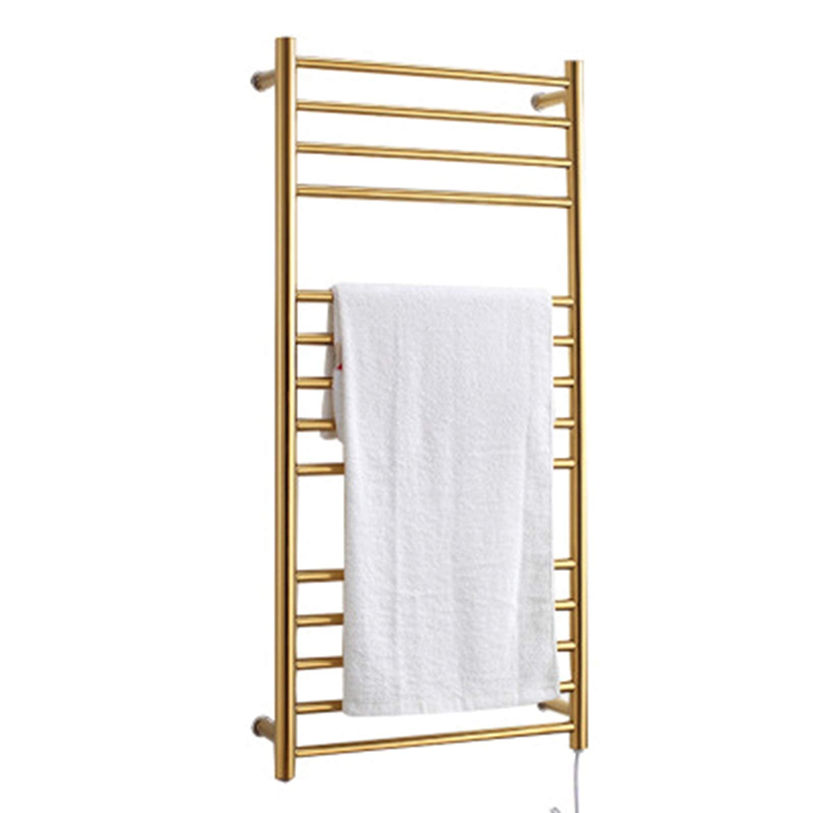 Heated Towel Warmer Rack Drying Rack, 14 Bars Electric Heated Towel Warmer Wall Mounted Towel Warmer Rack/for Bathroom Towel Heater Rail/Hardwired