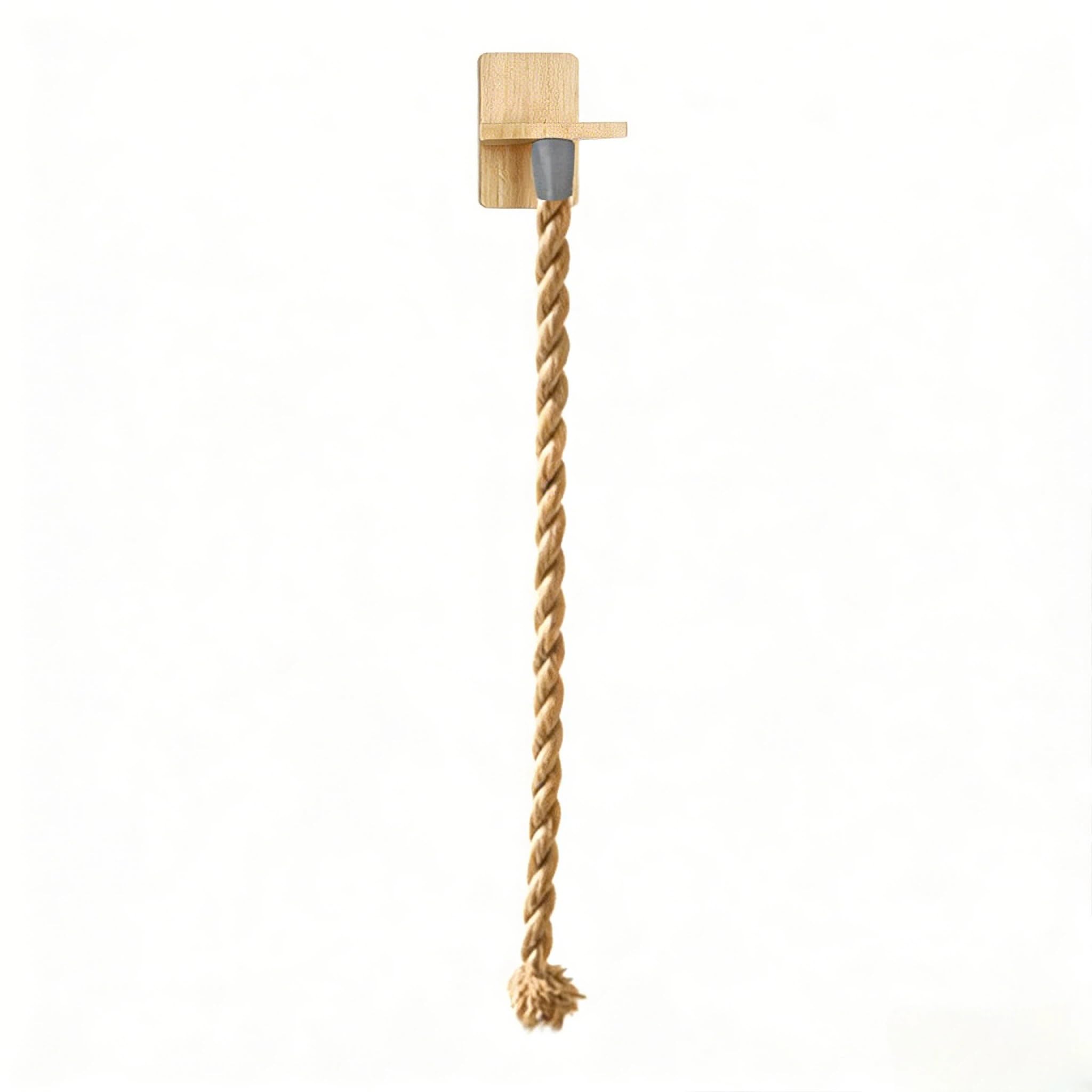 Cat Climbing Rope, Wall Mounted Cat Ladder, Natural Sisal Rope, Durable Scratcher for Indoor/Outdoor Pets, cat Trees Replacement Rope for Playing Easy Installation & Sturdy Design(Wood)