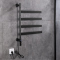 Rotatable Towel Dryer Intelligent Electric Warmer Heated Rail Bathroom Accessories Rack Digital Display