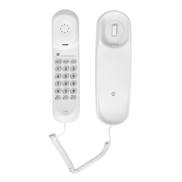 Adjustable Volume Ringtone OF-990 Slimline Telephone Wall-Mountable Basic Corded Telephone No AC Power Required, Corded Home Phone