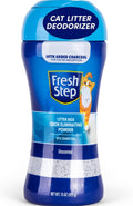 Fresh Step Litter Box Charcoal Odor Eliminator Powder, Cat Litter Deodorizer Additive with Activated Charcoal to Absorb and Control Strong Cat Litter Box Odors, 15 Oz