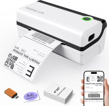 Rongta Bluetooth Thermal Shipping Label Printer, Wireless 4x6 Shipping Label Printer for Packages, Support Android&iPhone and Windows, Widely Used for Amazon, Shopify, Etsy, USPS