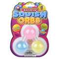 Rhode Island Novelty 1.6" Squish Sticky Glitter Orbs- 1 Card per Order