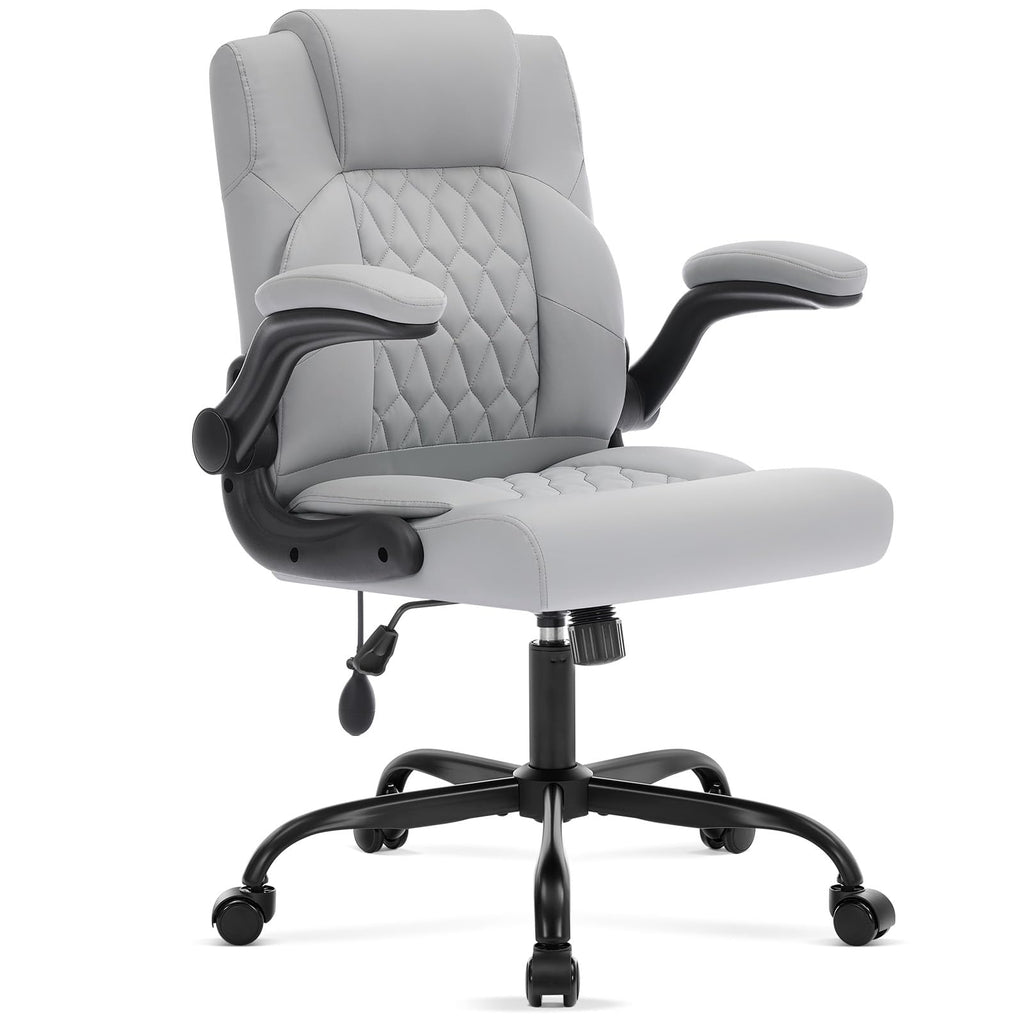 Morkprism Office Chair,executive Computer Desk Chair,grey, 25x25x40 inches