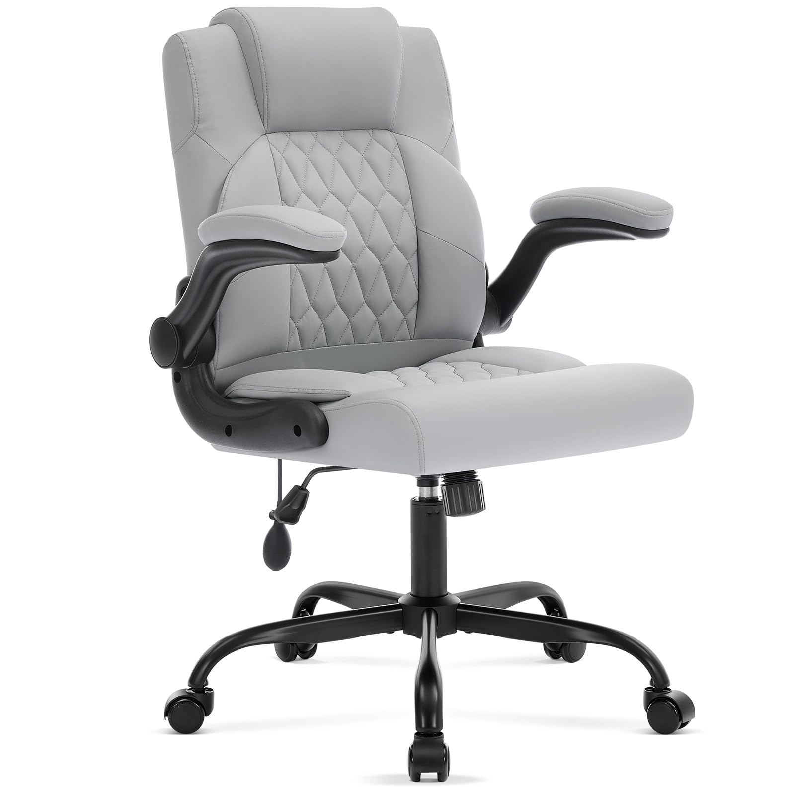 Morkprism Office Chair,executive Computer Desk Chair,grey, 25x25x40 inches