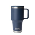 YETI Rambler 30 oz Travel Mug with Flip Straw Lid – Stainless Steel, Vacuum Insulated, Leakproof, Cup Holder Friendly, Navy