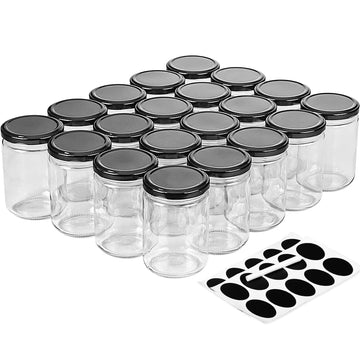 12oz Glass Jars with Lids, 20 Pcs Mason Jars for Candle, Baby Food Storage