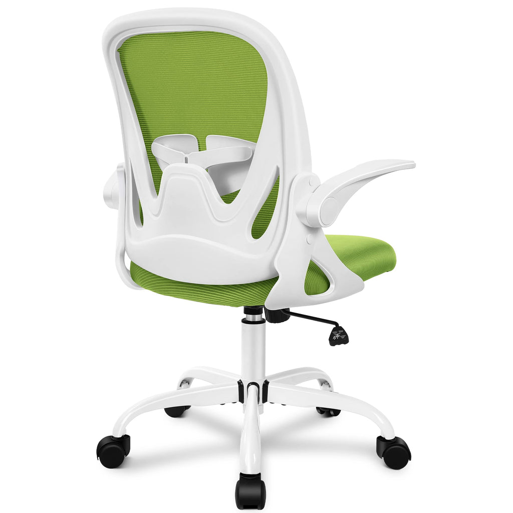 Primy Office Chair Ergonomic Desk Chair with Adjustable Lumbar Support and Height, Swivel Breathable Desk Mesh Computer Chair with Flip Up