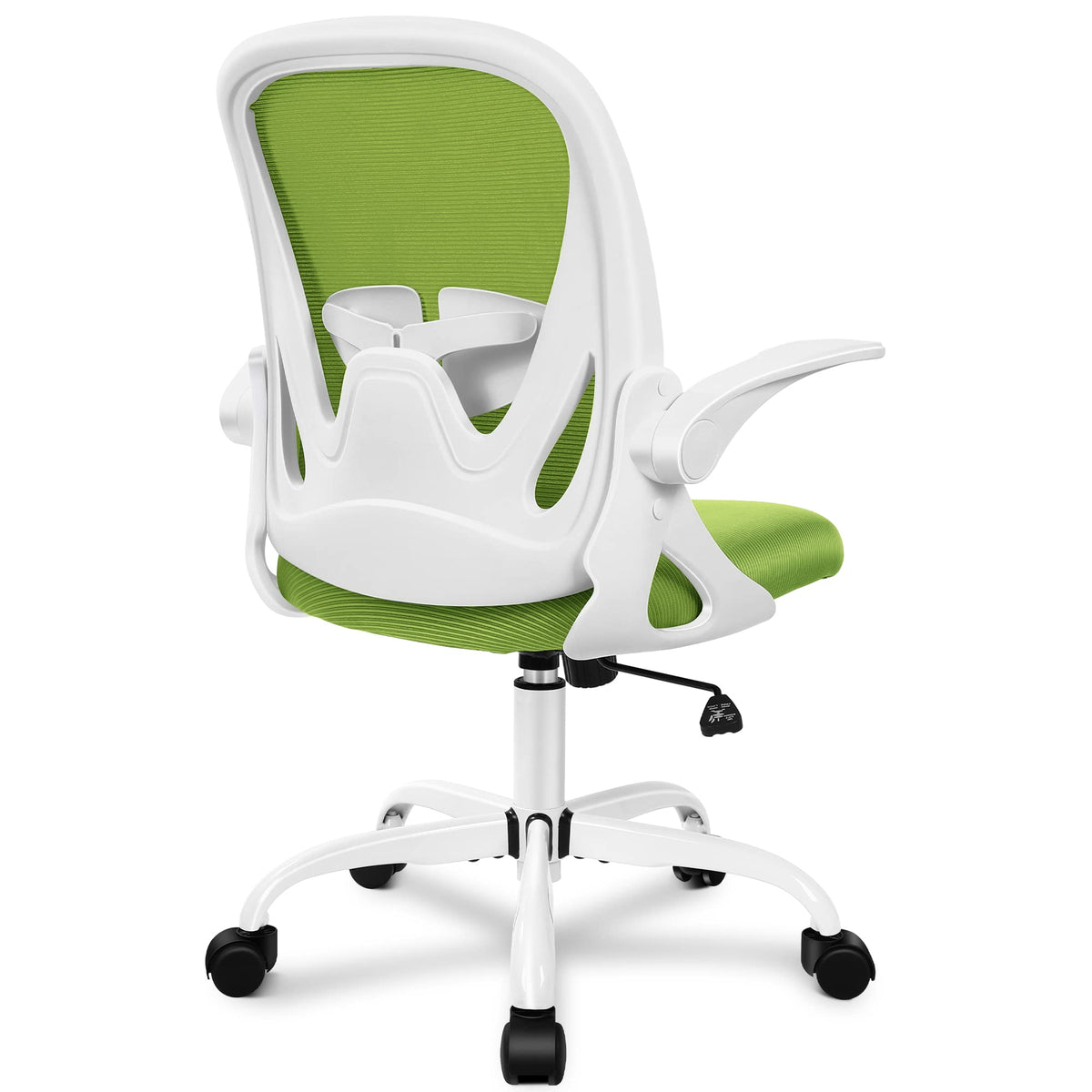Primy Office Chair Ergonomic Desk Chair with Adjustable Lumbar Support and Height, Swivel Breathable Desk Mesh Computer Chair with Flip Up