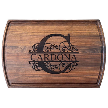 Personalized Cutting Board – Custom Engraved Walnut, Maple, or Cherry Wood – Wedding, Anniversary, Housewarming, Retirement, Charcuterie Gift