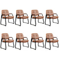 Clatina Big & Tall 400 Lbs Waiting Room Guest Chair, Leather Office Reception Chair No Wheels with Backrest Wide Seat and Padded Arms for Home