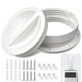 folosem Wall Mount Connector for Portable AC Vent, 6/6.5 Inch Exhaust Hose Coupler, Universal AC Vent Kit Accessories, Window Seal Plate Plug Adapter for Room Air Conditioner