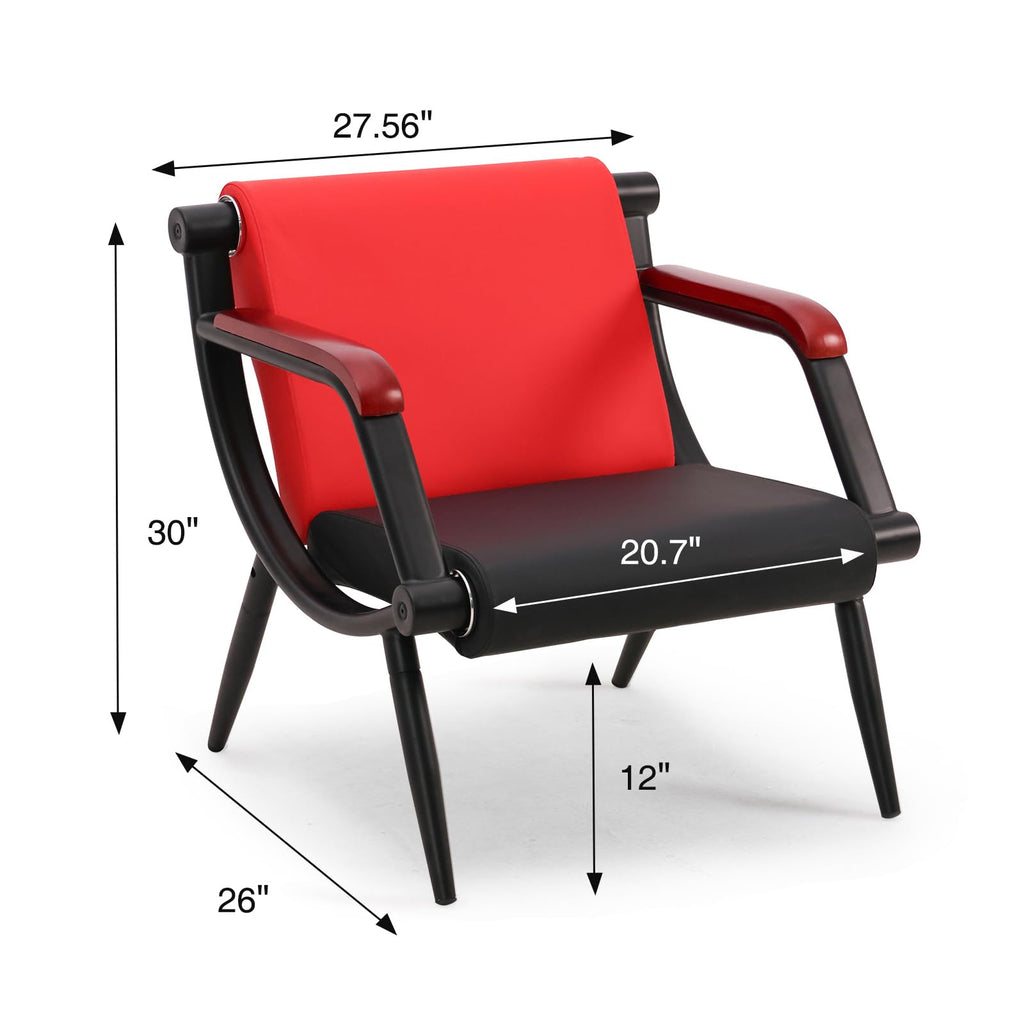 Wonline Waiting Room Chairs, Office Furniture Reception Chairs with Arms, Leather Chairs Is Suitable for
