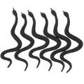 IMIKEYA 100Pcs Realistic Black Rubber Snakes - Fake Plastic Snakes for Halloween Pranks and Decorations