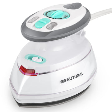 BEAUTURAL Mini Travel Steam Iron for Clothes with Dual Voltage