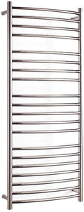 Wall Mounted Towel Rack, Heated Towel Rail Radiator, Electric Towel Warmer Curved Design Stainless Steel Towel Heater for Home Bathroom, 20 Bars,Plug in