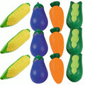 Vegetable Relaxables- 12 Assorted Vegetables- Novelty Toys & Stress Balls & Toys