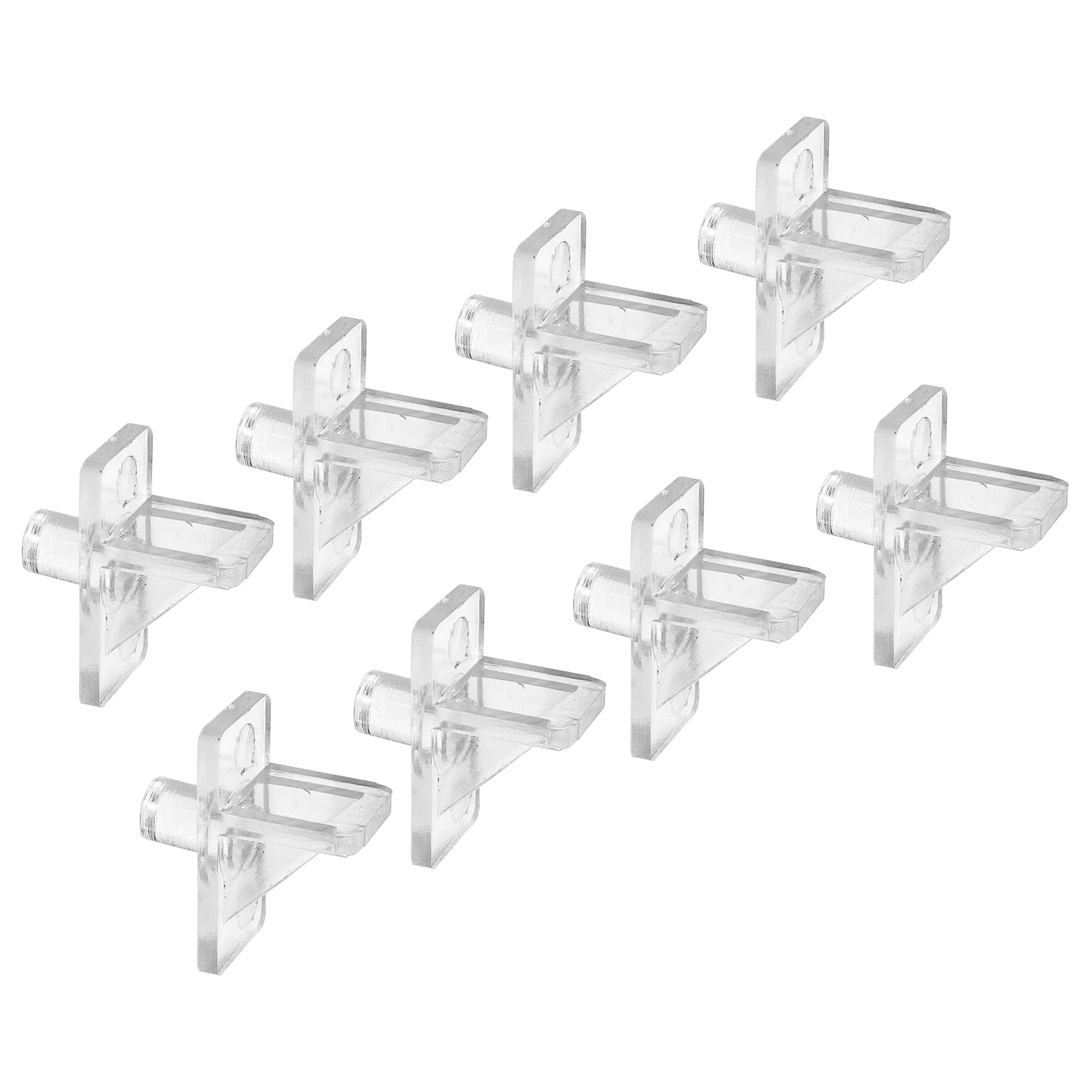 Prime-Line U 10136 1/4 In., Clear Plastic, Shelf Support Peg (8 Pack)