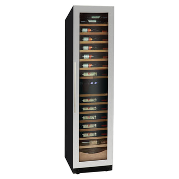 Koolatron Kenmore 111 Bottle Wine Fridge – Freestanding Wine Cooler with Glass Door, 18 In Beverage Can Refrigerator Dual temperature zone, Ideal for Red, White & Sparkling Wine