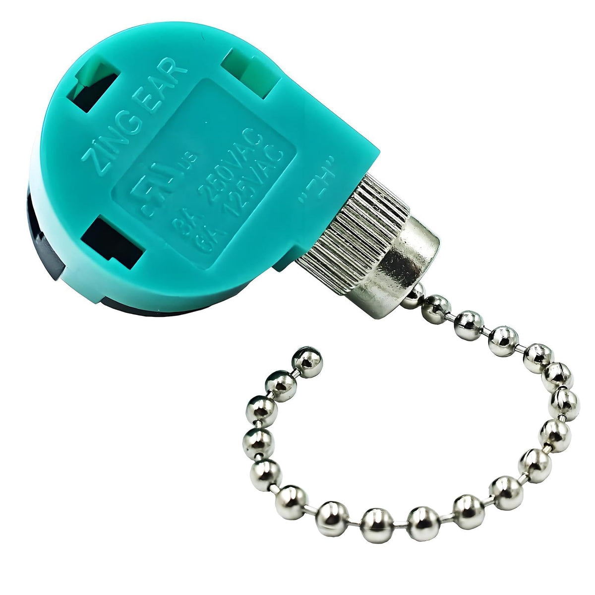 Ceiling Fan Switch 3 Speed 4 Wire Zing Ear ZE 268S6 Pull Chain Switch Control Replacement for 3 Speed Control Switch Ceiling Fans, Wall Lamps, Cabinet Light?Nickel