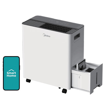 Midea 50 Pint Dehumidifier with Pump, 4,500 Sq. Ft (Renewed)
