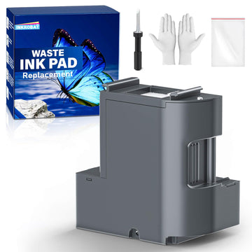 Waste Ink Pad Replacement with Reset Software for Ecotank ET-2850 ET-2760 ET-2750 ET-2700 ET2850 ET2760 ET2750 ET2700 2850 2760 2750 2700 Printer, Maintenance Box with Reset Software